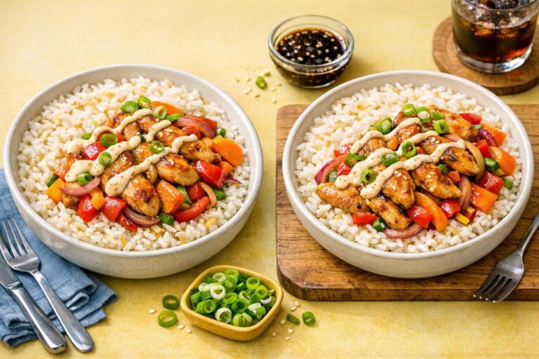 { "alt_text": "Asiatisk kyllingebowl med ingefærsris, stegt kylling, gulerod og rød peber, dryppet med sesammayo og toppet med forårsløg", "file_name": "asiatisk-kyllingebowl-med-ingefaersris-sesammayo-3941" }