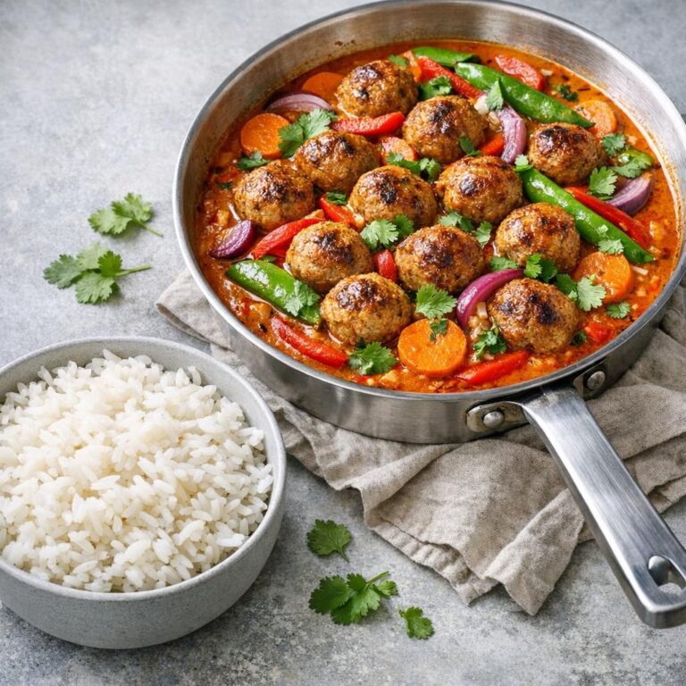 { "alt_text": "Asiatiske kødboller i rød karry med ris, farverige grøntsager og frisk koriander", "file_name": "asiatiske-kodboller-i-rod-karry-med-ris-4186" }