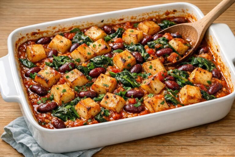 { "alt_text": "Ovnfad med bagte selleritern i krydret tomat-bønnesauce, kidneybønner og spinat, set skråt oppefra", "file_name": "bagte-selleritern-med-krydret-bonne-tomatsauce-og-spinat-4836" }