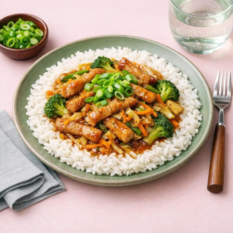 { "alt_text": "Ingefærstegt svinekød i wok på hvid ris med gulerod, grønne bønner, kål og forårsløg i blank brun sauce", "file_name": "ingefaerstegt-svinekoed-i-wok-med-ris-og-groent-5387" }