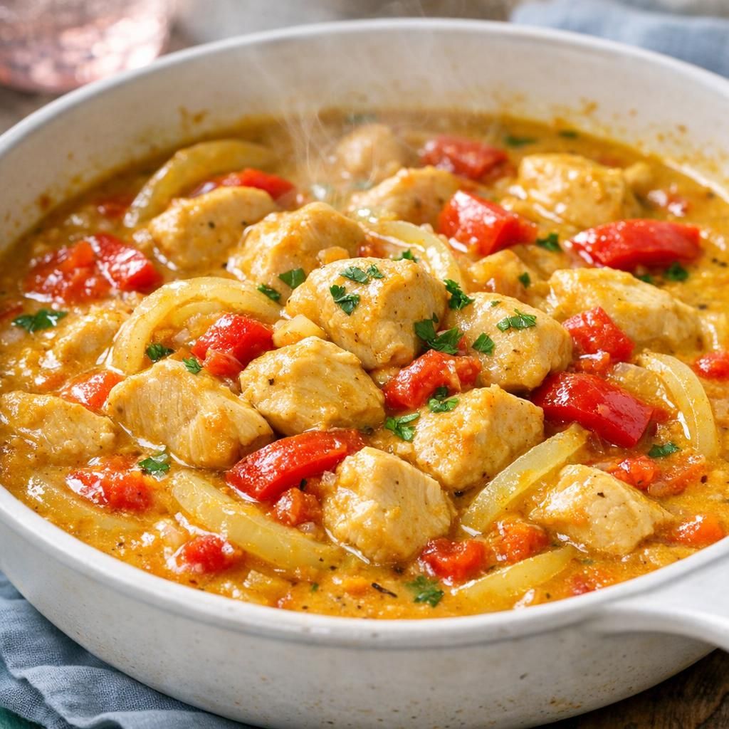 Kylling i karry med kokosmælk