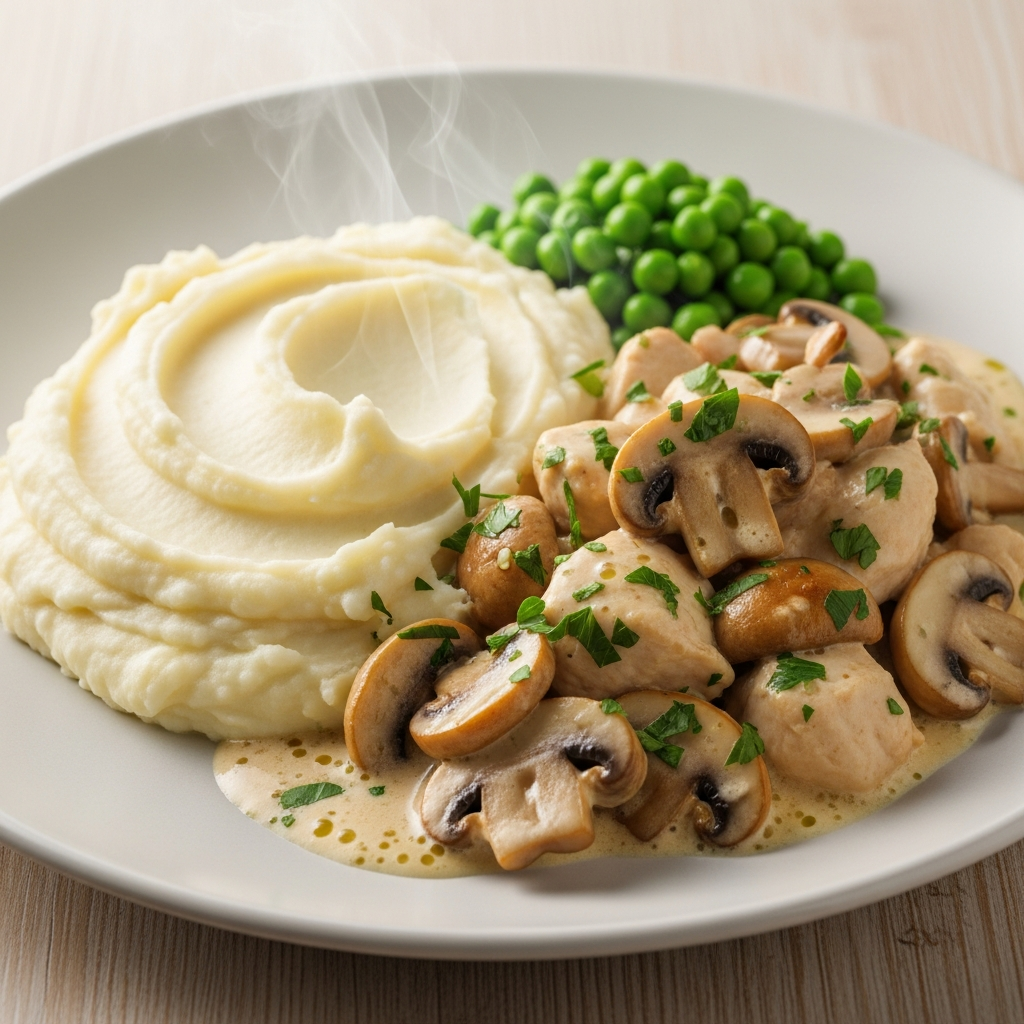 { "alt_text": "Kyllingefricassé med champignon i cremet sauce serveret med kartoffelmos og dampede ærter, pyntet med frisk persille", "file_name": "kyllingefricasse-med-champignon-3472" }