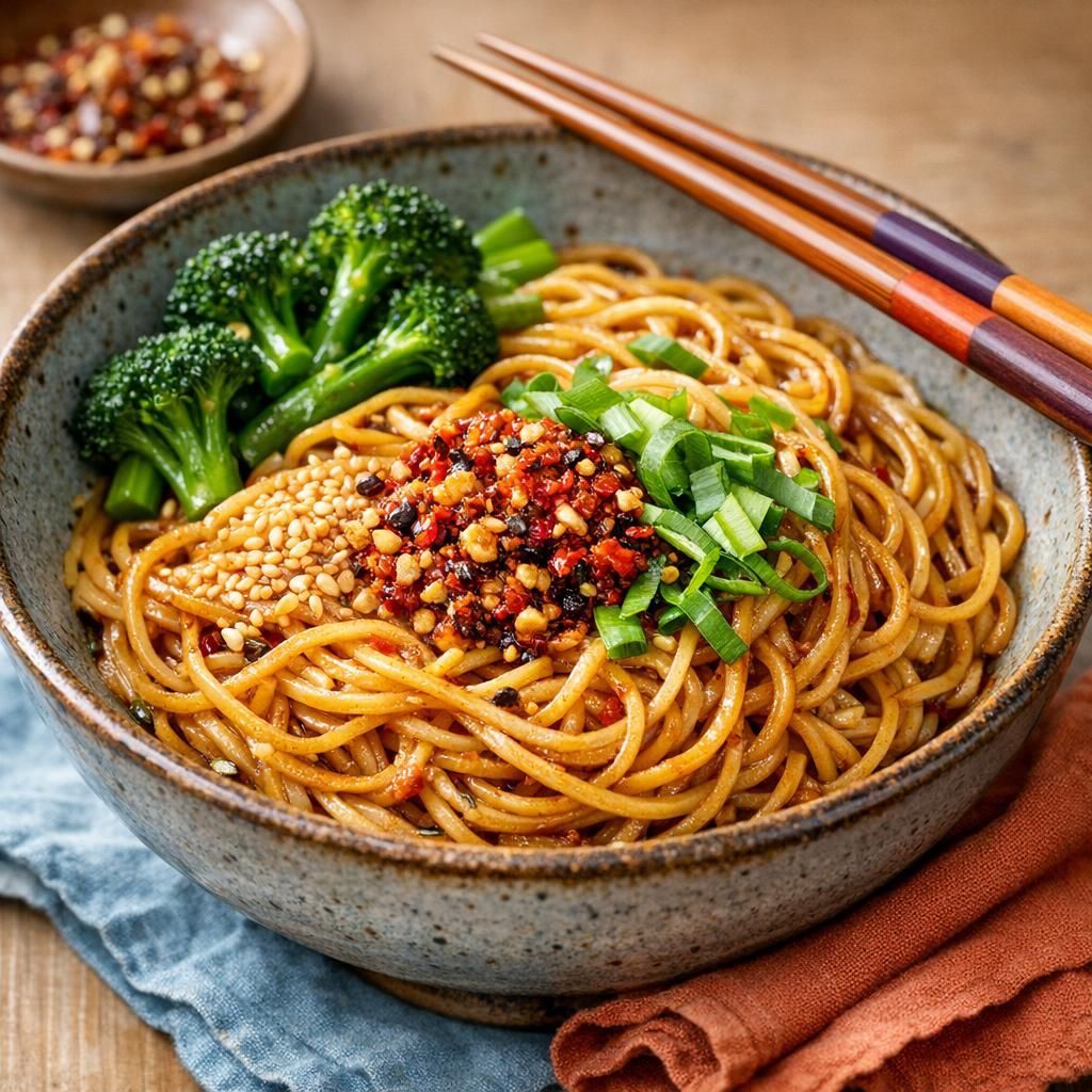 Nem nudelret med hvidløg og chili