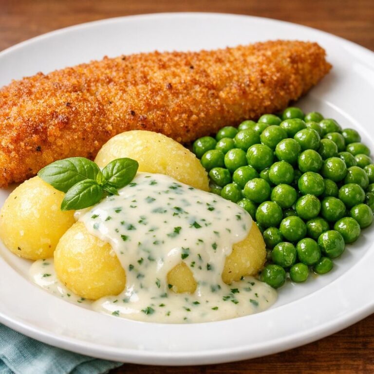 { "alt_text": "Paneret fisk med kogte kartofler, persillesovs og ærter på hvid tallerken; sprøde gyldne fileter, kartofler med persillesovs og grønne ærter.", "file_name": "paneret-fisk-med-kogte-kartofler-persillesovs-og-aerter-3742" }