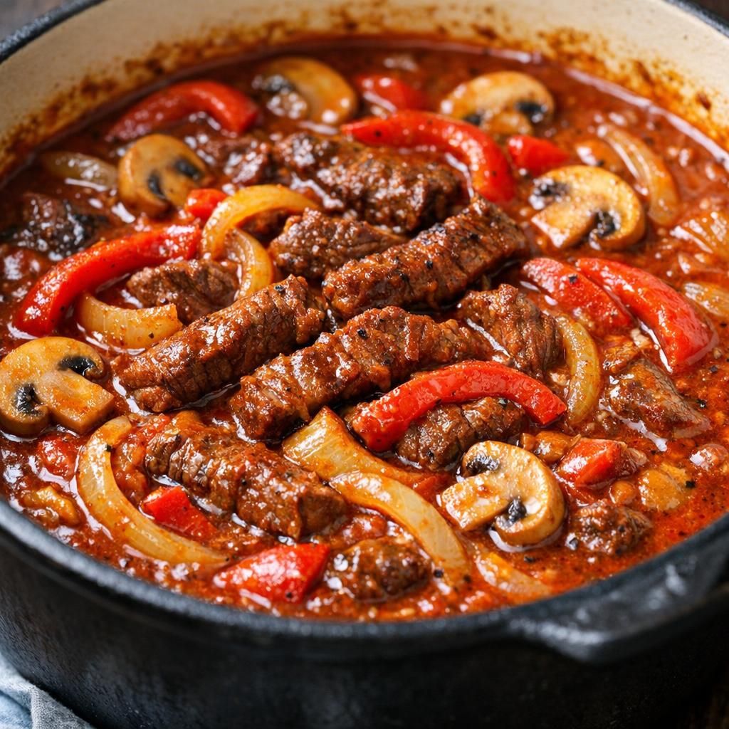 Paprika gryde med oksekød