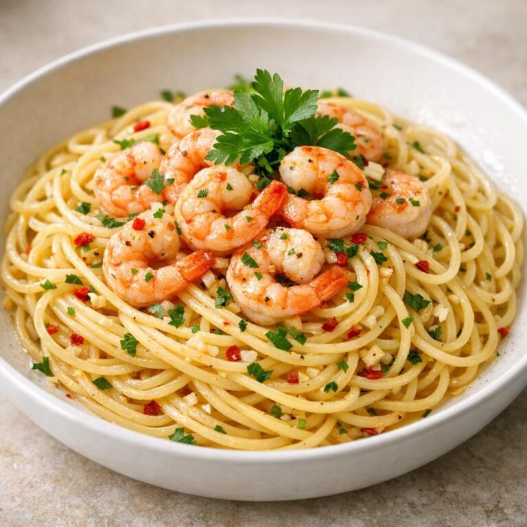 { "alt_text": "Spaghetti med rejer, hvidløg, chili og persille i olivenolie, toppet med citronzest i hvid skål set skråt oppefra", "file_name": "pasta-med-rejer-hvidlog-og-chili-6732" }