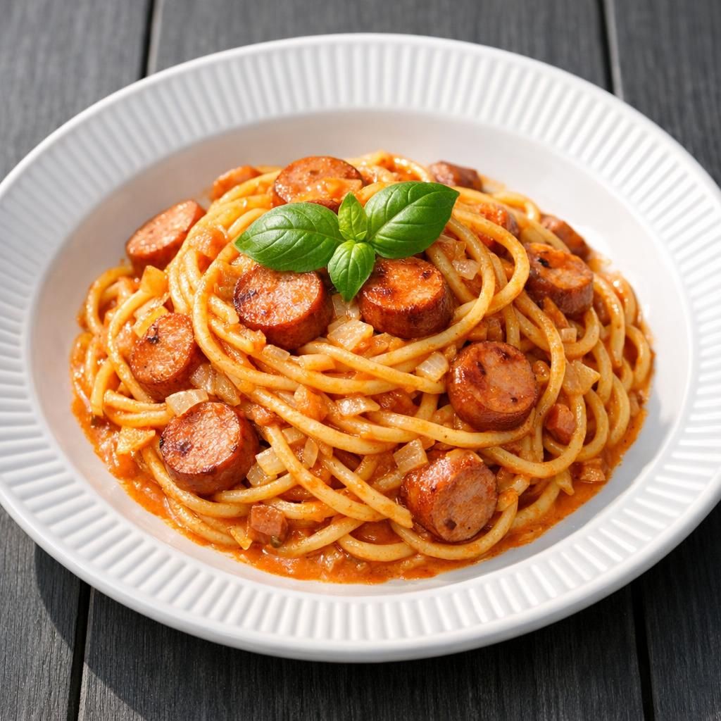 Svensk pølseret med pasta