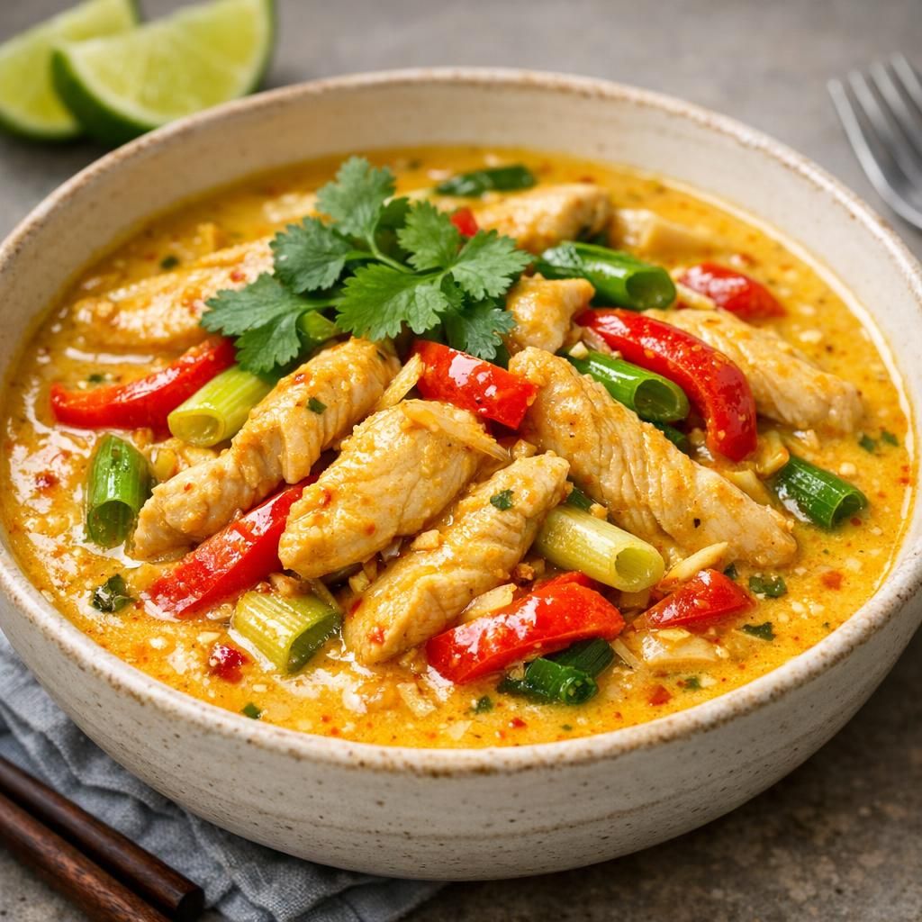 Thai Kylling i lækker karry sovs