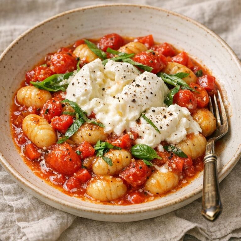 { "alt_text": "Gnocchi i tomatsauce med burrata og frisk basilikum i hvid skål, set skråt oppefra", "file_name": "gnocchi-i-tomatsauce-med-burrata-4832" }