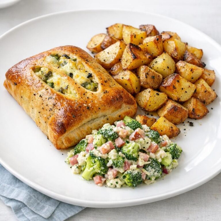 { "alt_text": "Indbagt laks i gylden butterdej med ovnkartofler og cremet broccolisalat med bacon, rødløg og rosiner på hvid tallerken", "file_name": "indbagt-laks-med-ovnkartofler-og-cremet-broccolisalat-4827" }