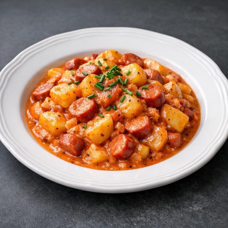 { "alt_text": "Skål med klassisk svensk pølseret: kartoffelstykker og pølseskiver i cremet tomatflødesauce", "file_name": "klassisk-svensk-polseret-med-kartofler-4827" }