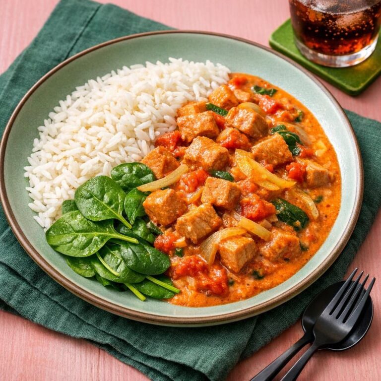 { "alt_text": "Svinekødsgryde i cremet orange sauce med røget paprika, serveret med basmatiris og friske spinatblade i hvid skål", "file_name": "svinekodsgryde-med-roget-paprika-spinat-og-ris-7429" }