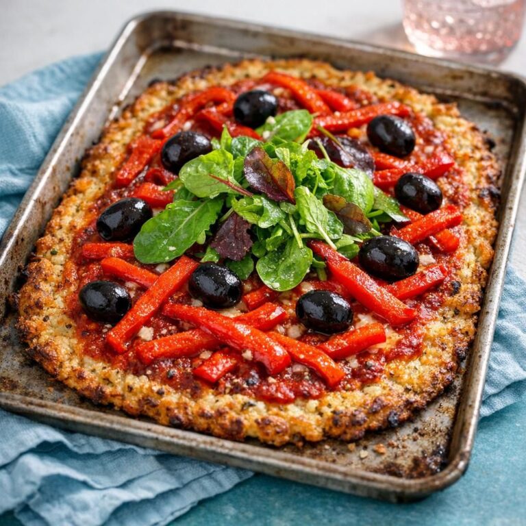 { "alt_text": "Blomkålspizza med peberfrugt, oliven og grøn topping på bageplade, set skråt oppefra", "file_name": "blomkalspizza-med-peberfrugt-oliven-og-gron-topping-4827" }