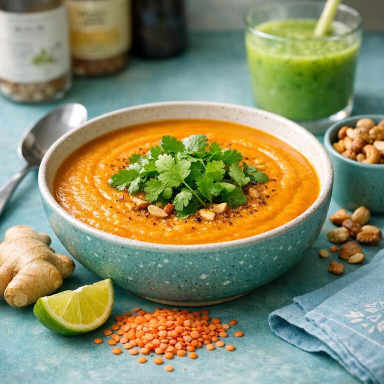 { "alt_text": "Cremet gylden-orange græskarsuppe med røde linser i hvid skål, toppet med ristede cashewnødder og frisk koriander", "file_name": "graeskarsuppe-med-rode-linser-og-kokos-4832" }