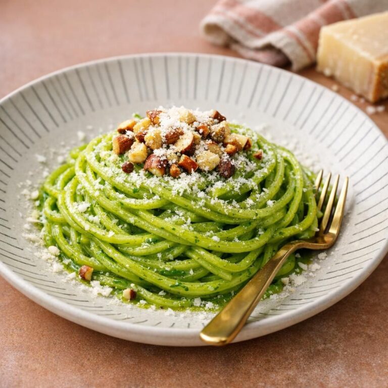 { "alt_text": "Grøn spaghetti i cremet grøn sauce med revet parmesan og ristede hasselnødder i hvid skål", "file_name": "gron-pasta-med-parmesan-og-ristede-hasselnodder-4827" }