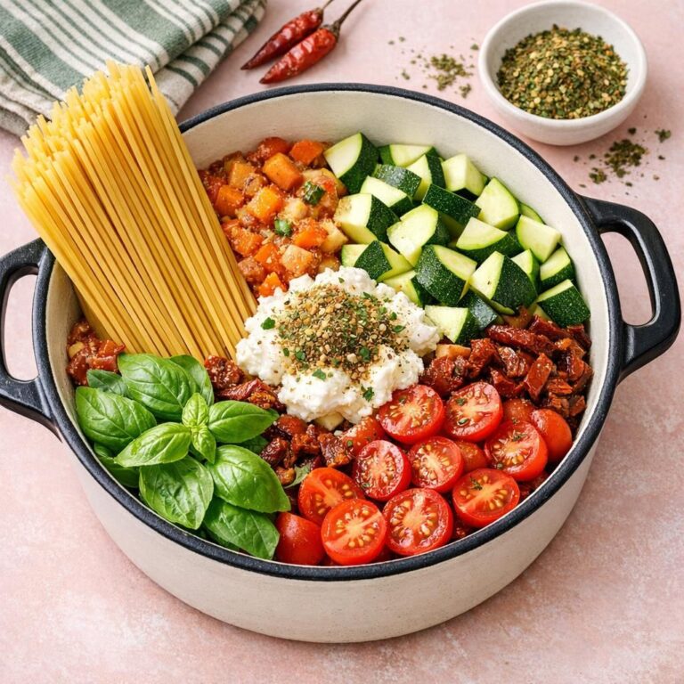 { "alt_text": "Grøntsagspasta i én gryde med butter beans i tomatsauce, med squash, gulerod, cherrytomater, soltørrede tomater og frisk basilikum", "file_name": "grontsagspasta-i-en-gryde-med-butter-beans-4729" }