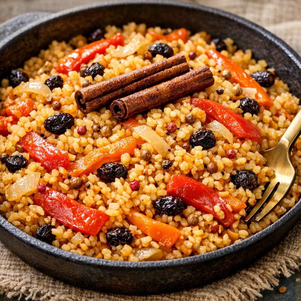 Julet krydret bulgurpilaf