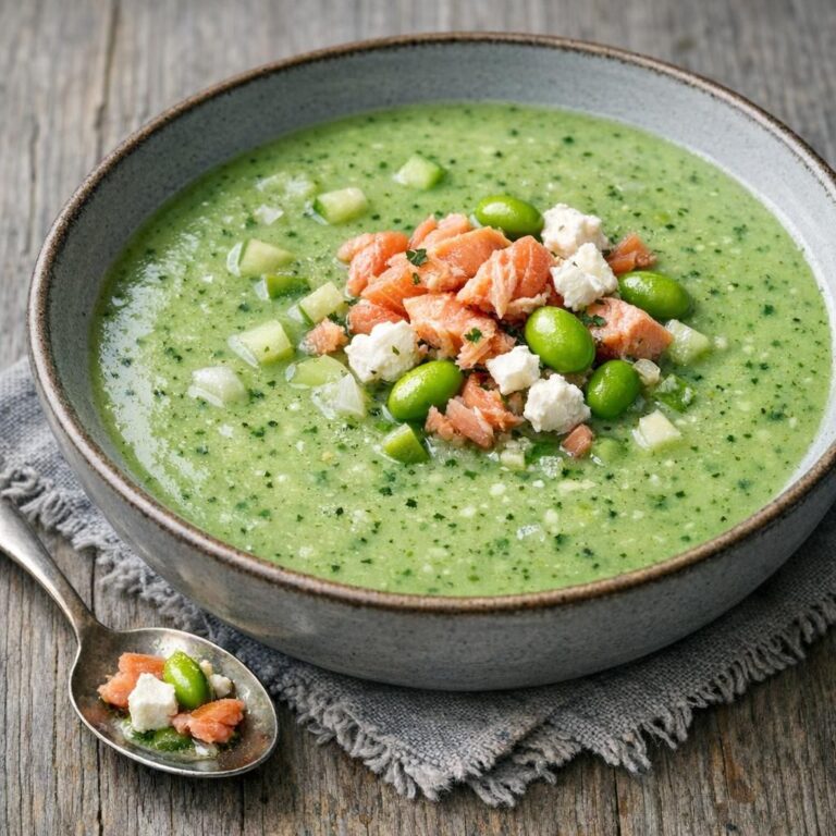 { "alt_text": "Kold agurkesuppe med mynte, toppet med varmrøget laks, edamame og smuldret ost i lav hvid skål", "file_name": "kold-agurkesuppe-med-laks-og-myntefyld-3729" }