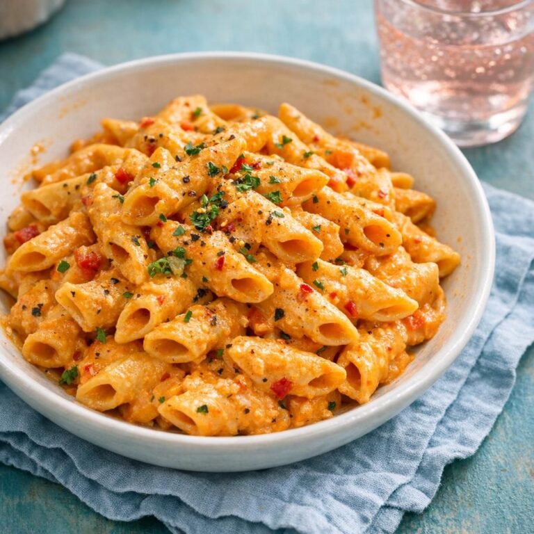 { "alt_text": "Pasta med cremet peberfrugtsauce af cashewnødder i hvid skål; lys orange sauce med sorte peberkorn og røde peberflager i blødt dagslys", "file_name": "pasta-med-cremet-peberfrugtsauce-af-cashewnodder-5837" }