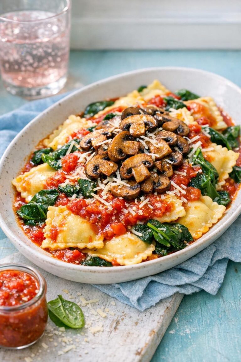 { "alt_text": "Ravioli i rød tomatsauce med spinat, stegte svampe og revet ost i hvidt serveringsfad", "file_name": "ravioli-i-tomatsauce-med-spinat-og-svampe-4273" }