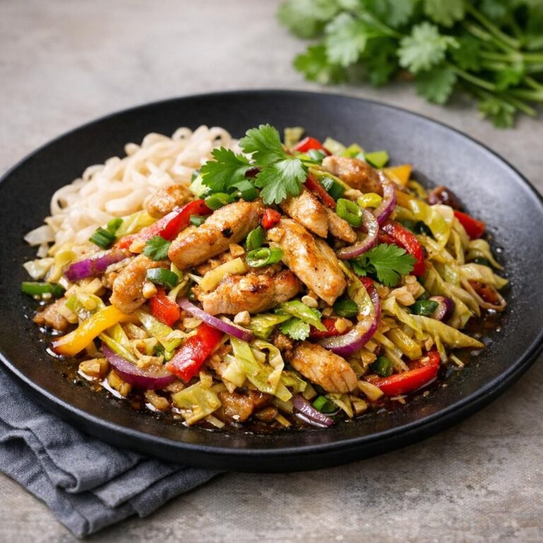 { "alt_text": "Wokkylling med kål, rød peber og rødløg i let sojasauce, toppet med chili og koriander, serveret med ris/nudler, limebåd og cremet peanutsauce.", "file_name": "wokkylling-med-gront-og-cremet-peanutsauce-5472" }